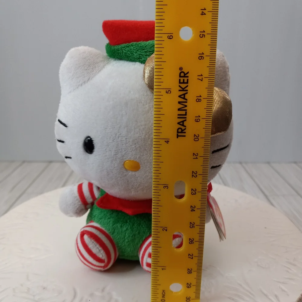 Hello Kitty TY Beanie Babies Christmas Elf Plush